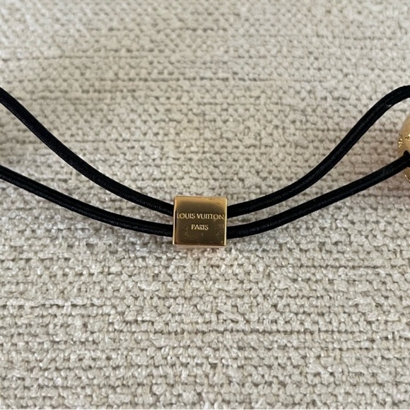 Louis Vuitton Black and Gold Hair Accessory